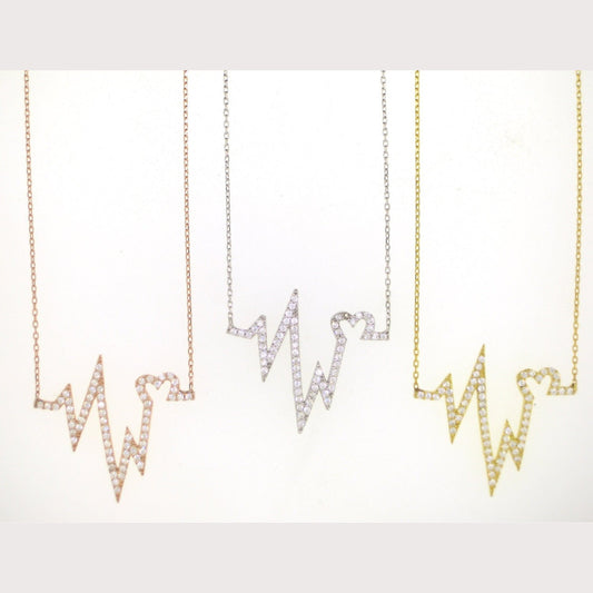 Gold Heartbeat Necklace