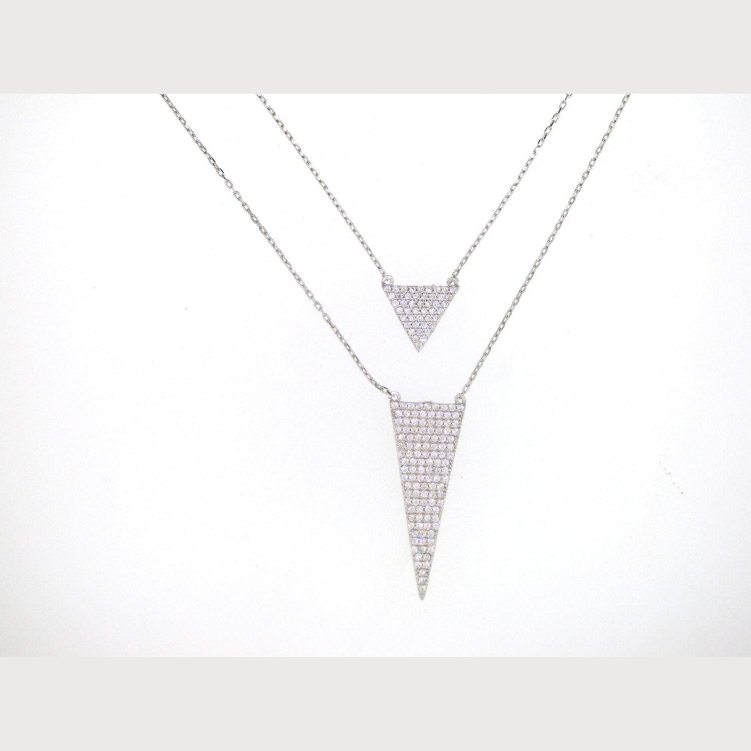 Layered Triangle Arrow Necklace