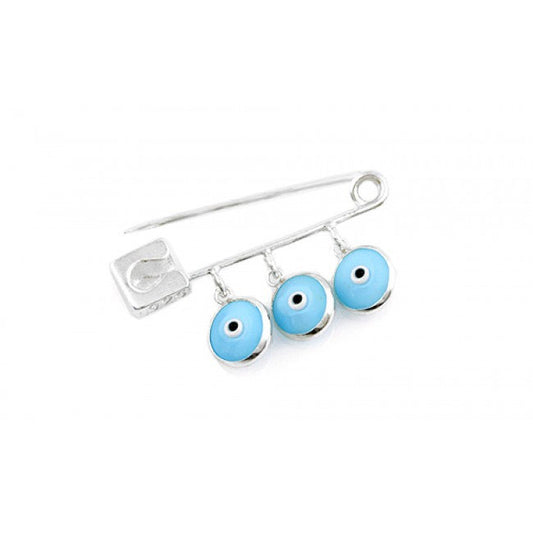 Evil Eye Safety Pin