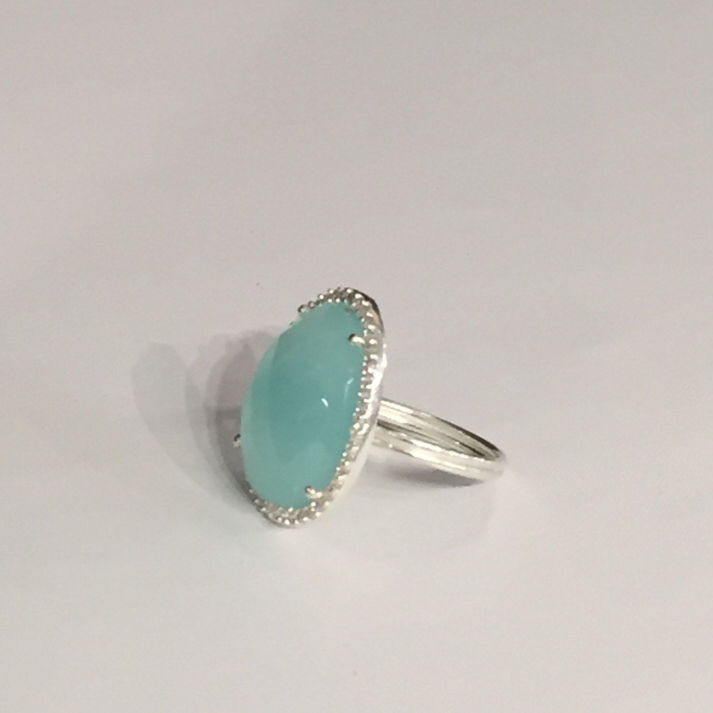 Aqua Gemstone Ring