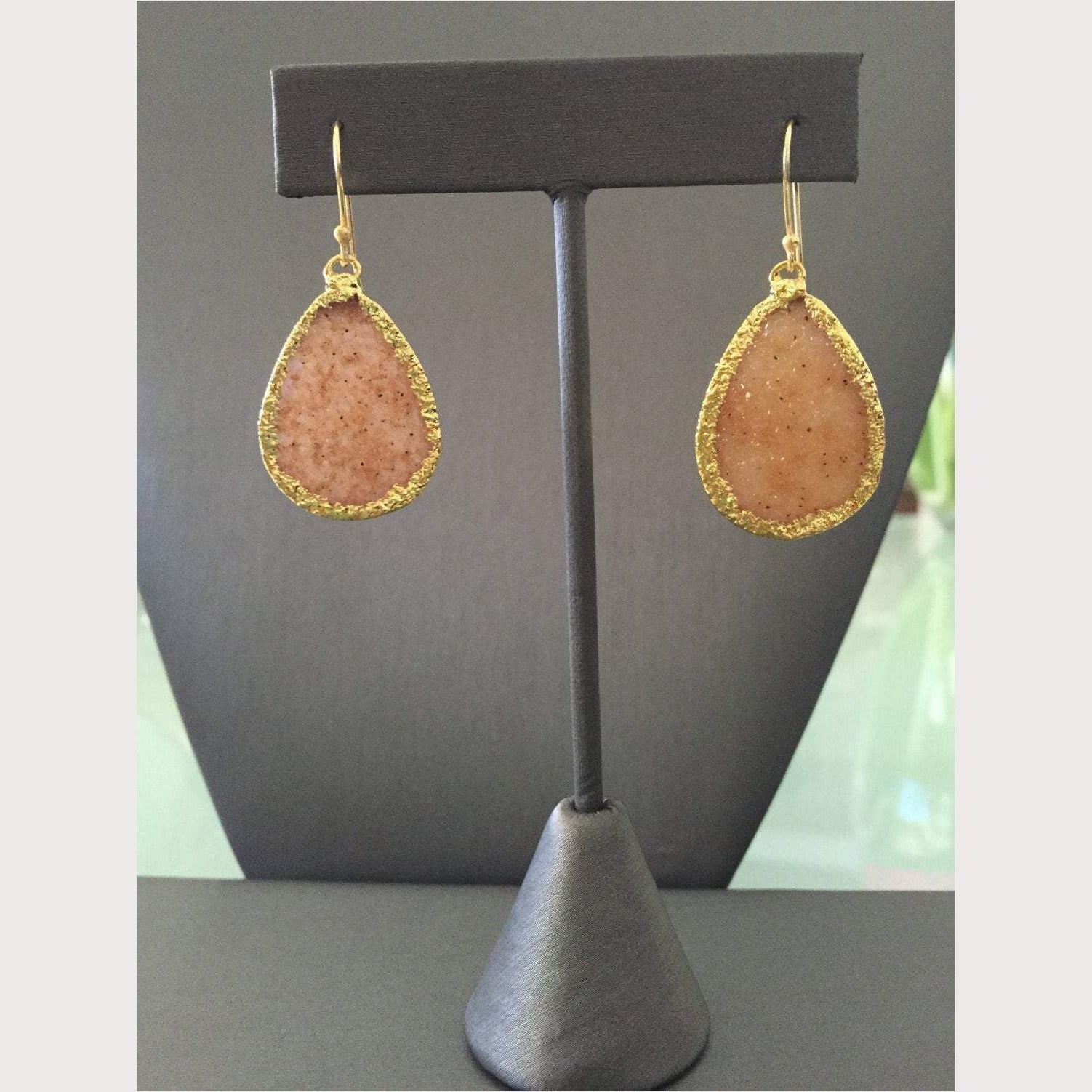 Blush Druzy Earrings