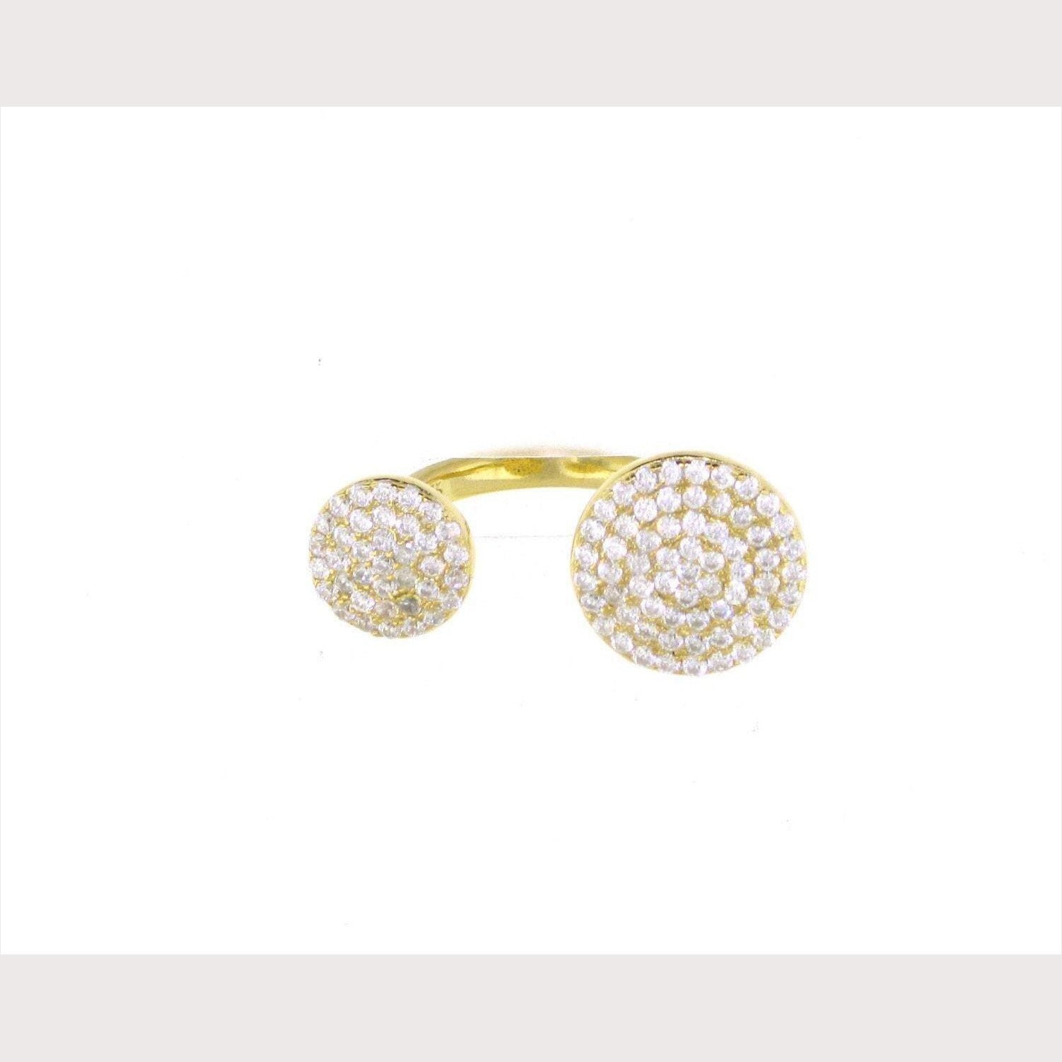 Double Disc Ring-Yellow Gold