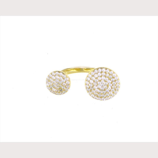 Double Disc Ring-Yellow Gold