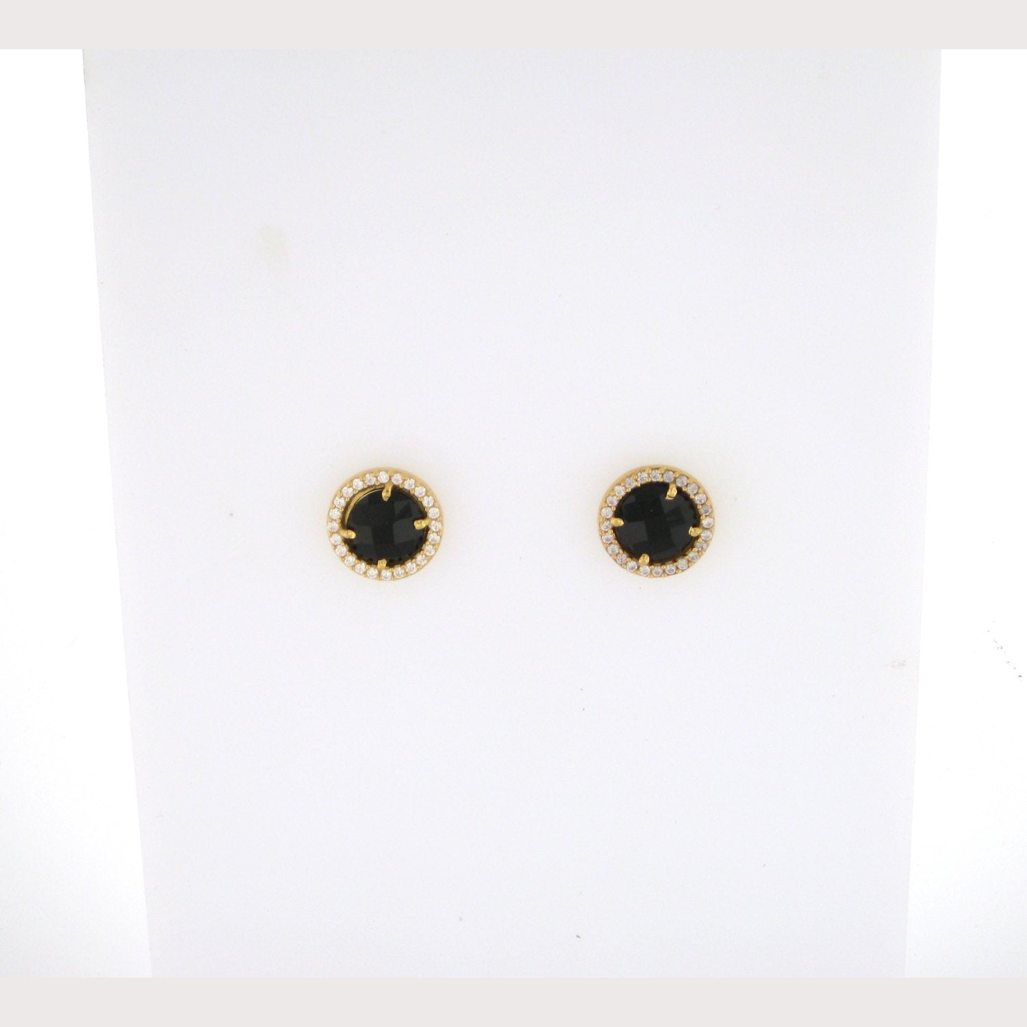 Onyx Gemstone Studs