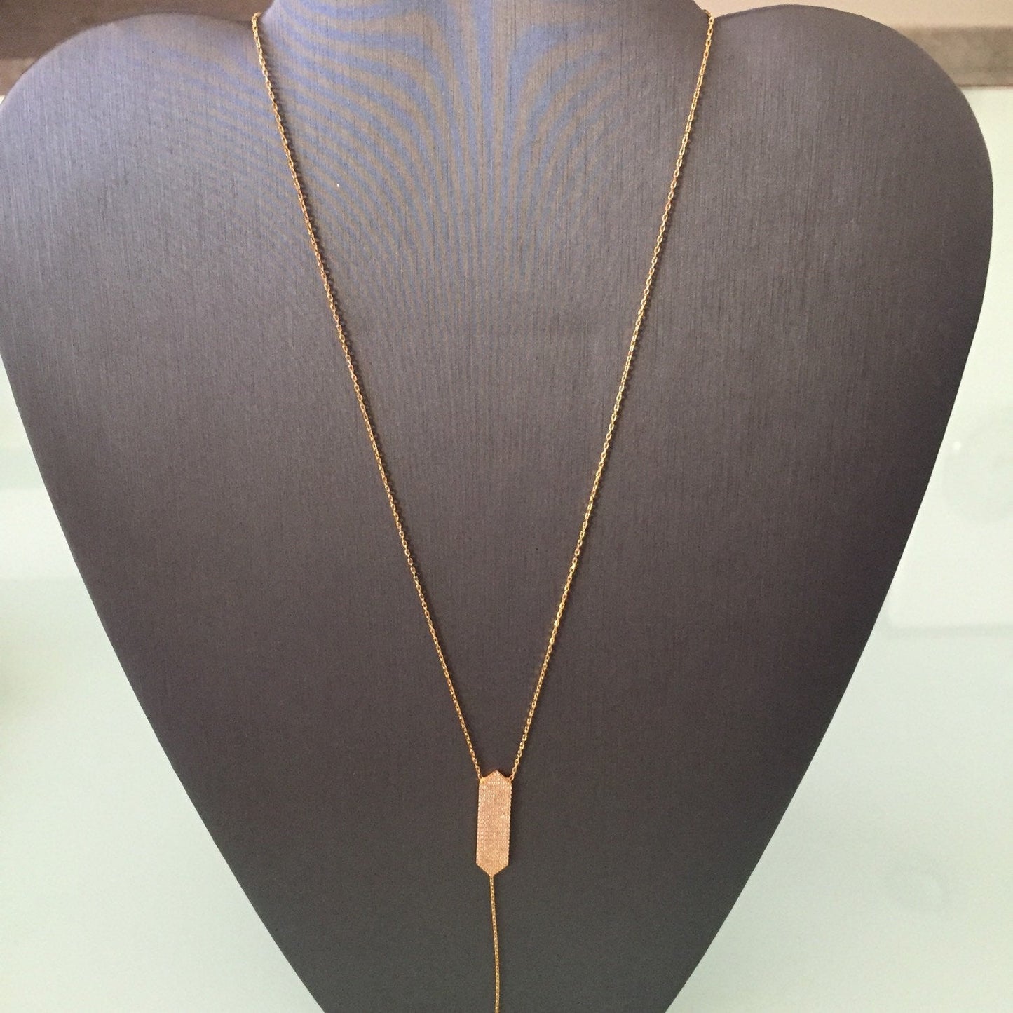 Bar Lariat Necklace