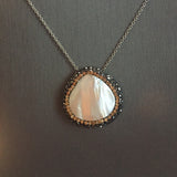 Mother Pearl Crystal Necklace