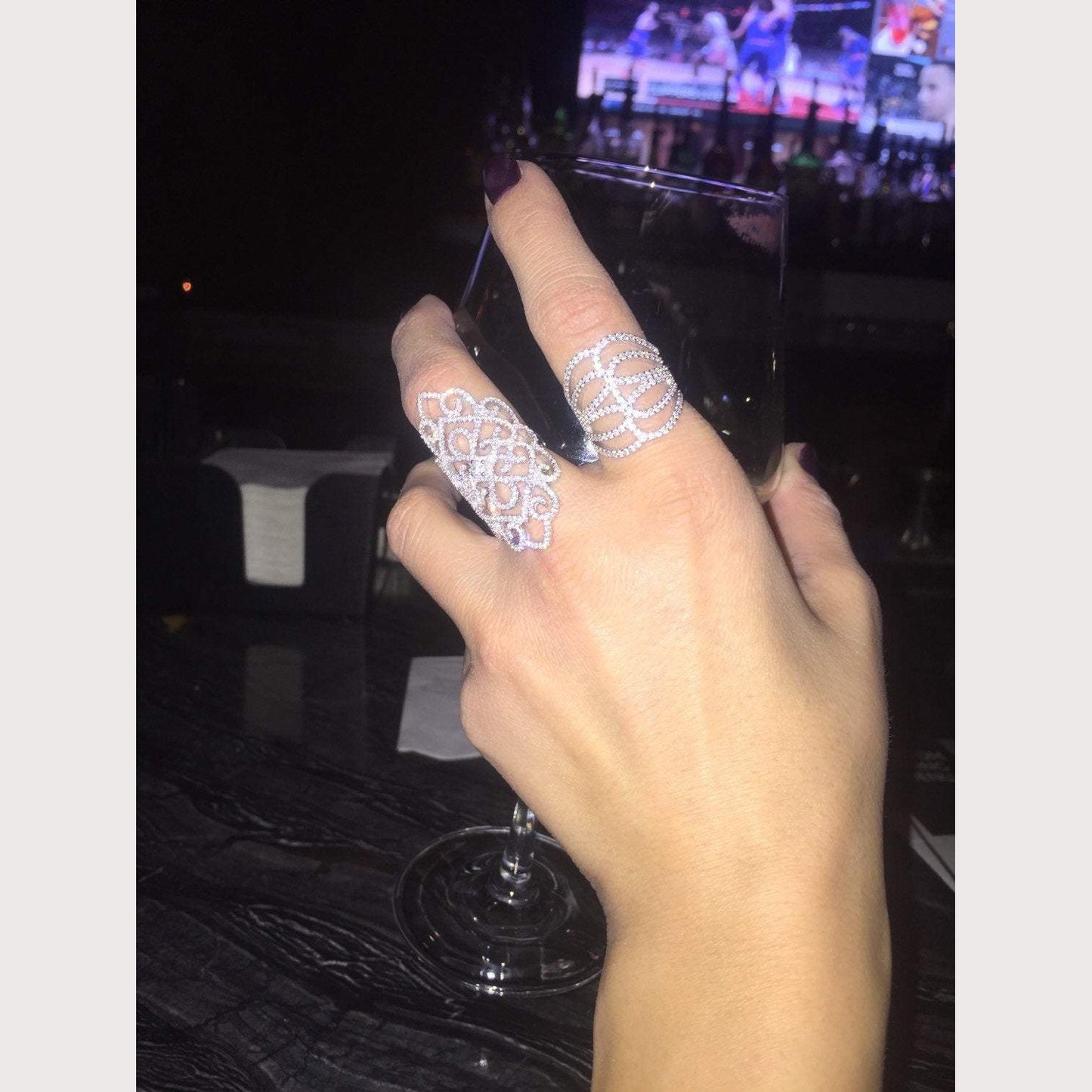 Wave Pave Ring
