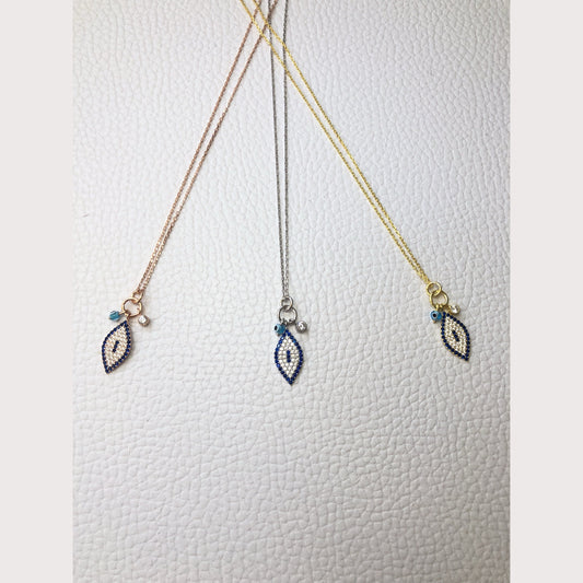 Unique Dangling Evil Eye Necklace