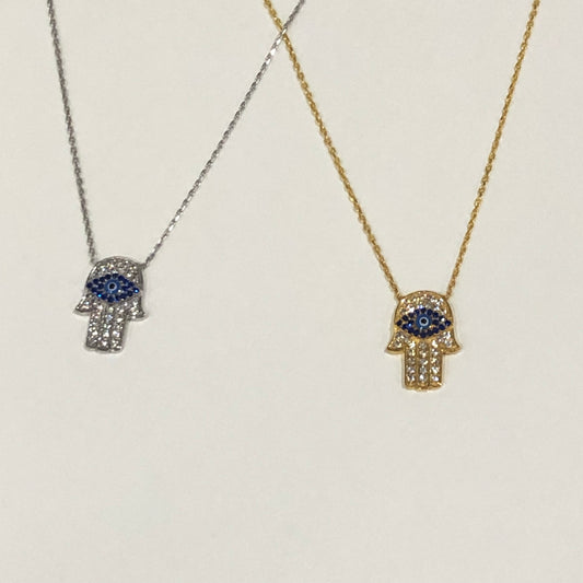 Hamsa Eye Necklace