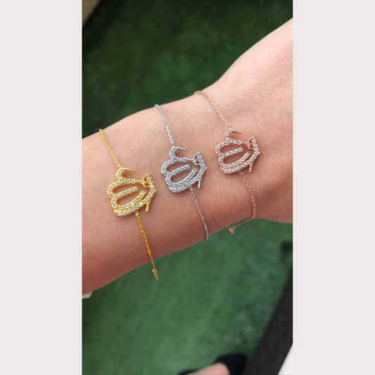 Medium Pave Allah Bracelet