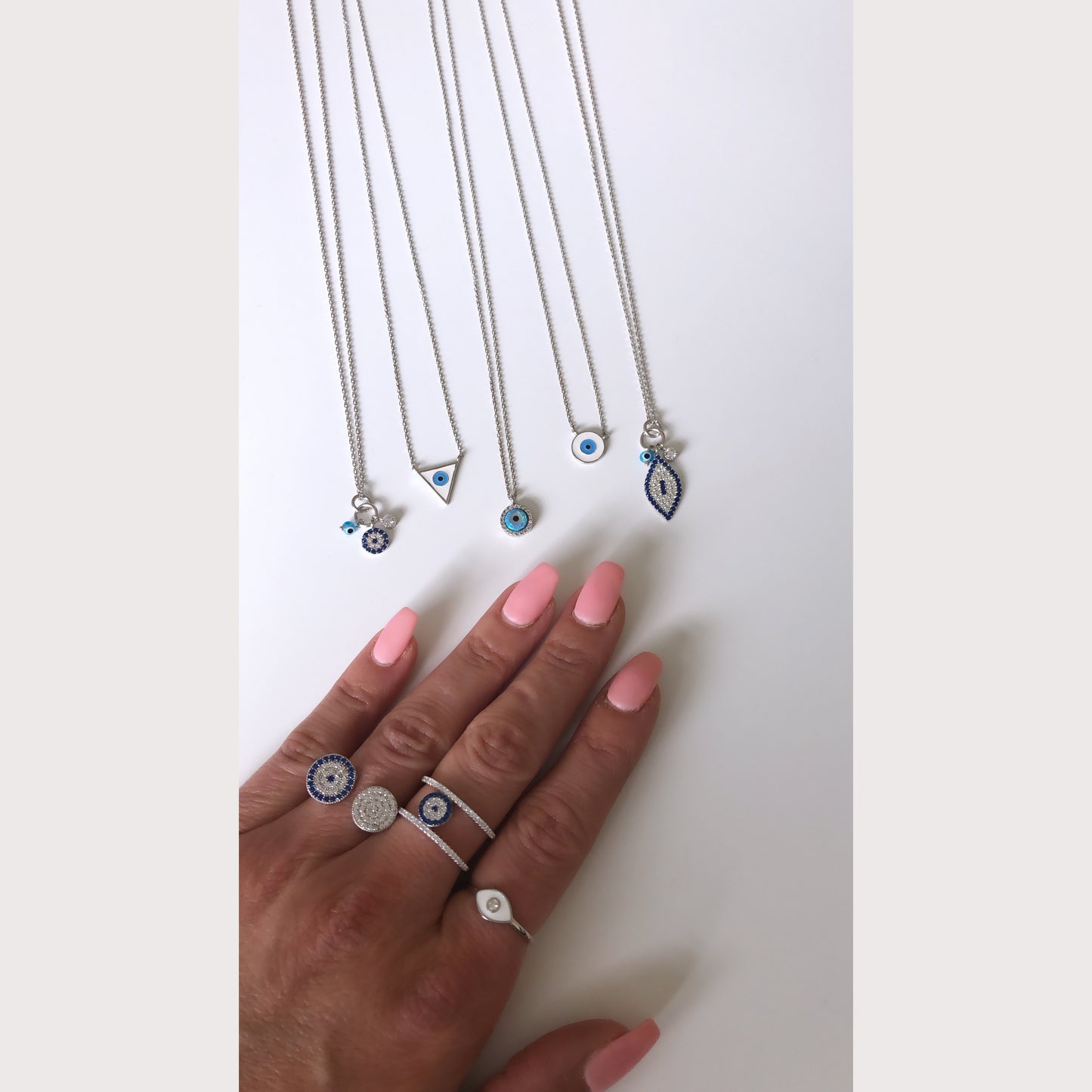 Dangling Evil Eye Necklace