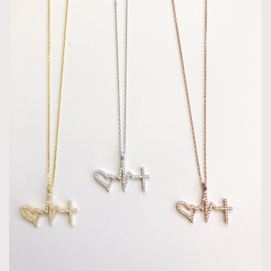 Small Heartbeat Necklace