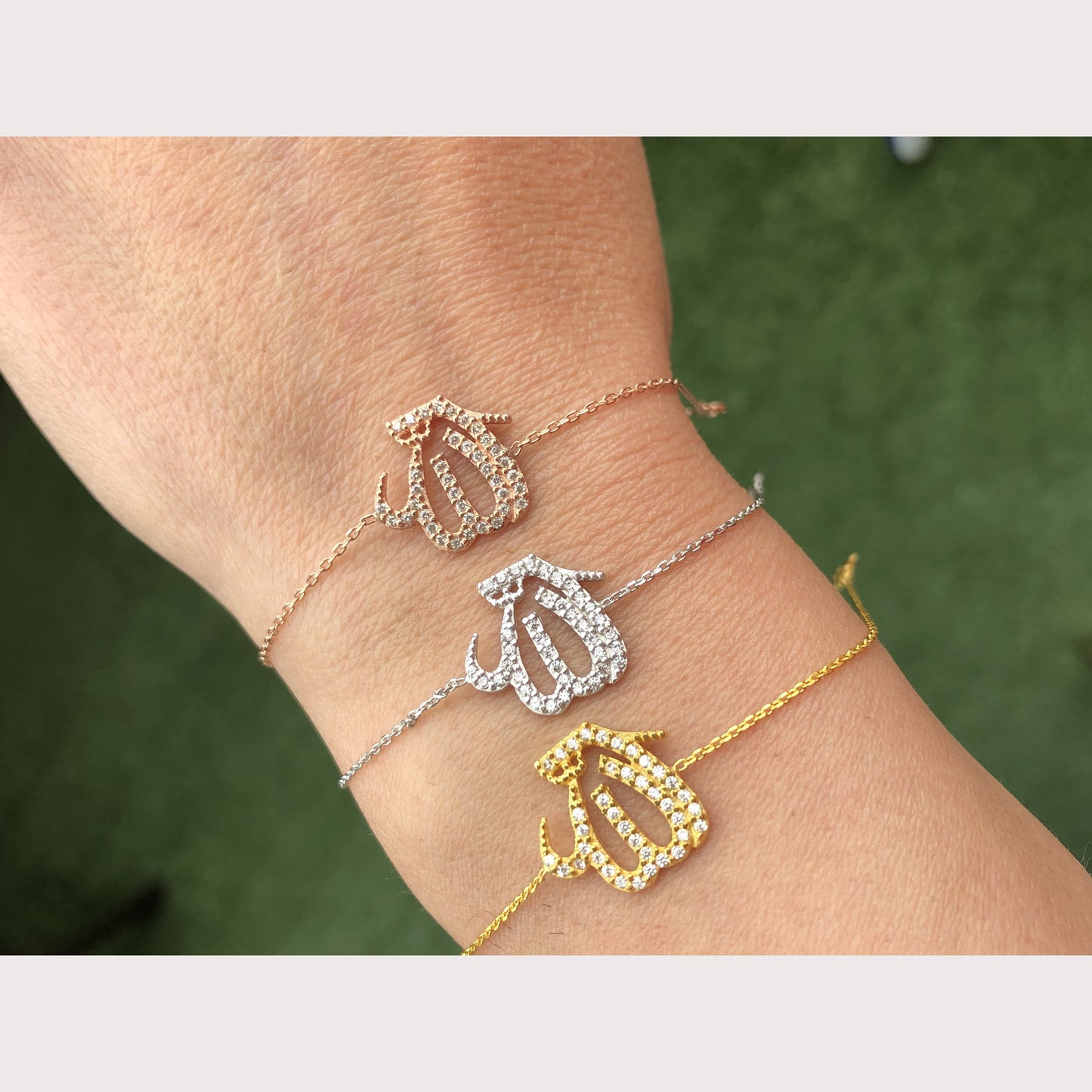 Medium Pave Allah Bracelet